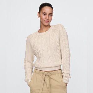 Gap Classic Cable Knit Cotton Sweater